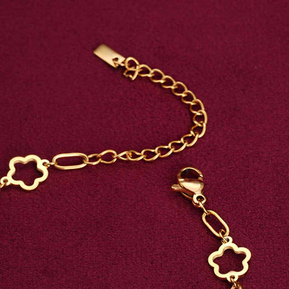 Lucky Four-Leaf Clover Bracelet