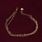 Beaded Beauty Layered Chain Bracelet