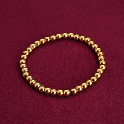 Golden Glow Bead Bracelet
