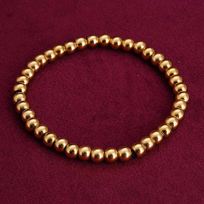 Golden Glow Bead Bracelet