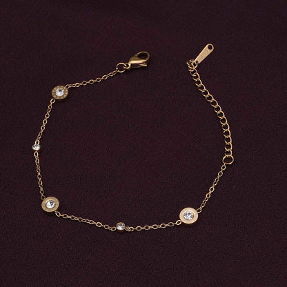 Gold Tone Zirconia Bracelet