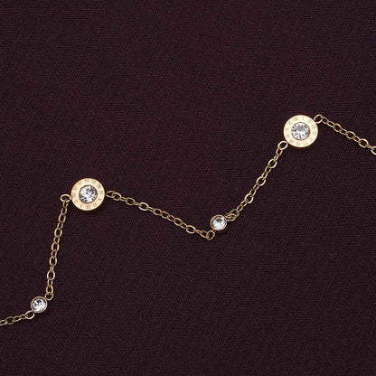 Gold Tone Zirconia Bracelet