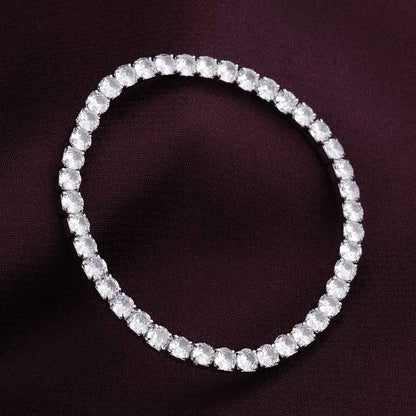 Exquisite Silver Studded Bracelet