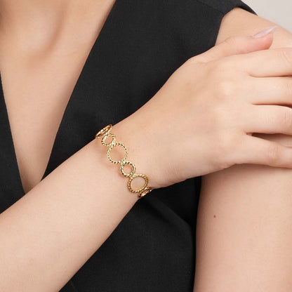 Hand-Hugging Gold Bracelet