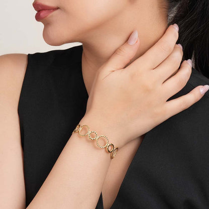 Hand-Hugging Gold Bracelet