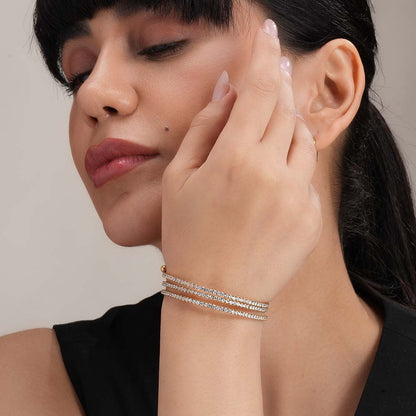 Golden Spiral Stone Bracelet