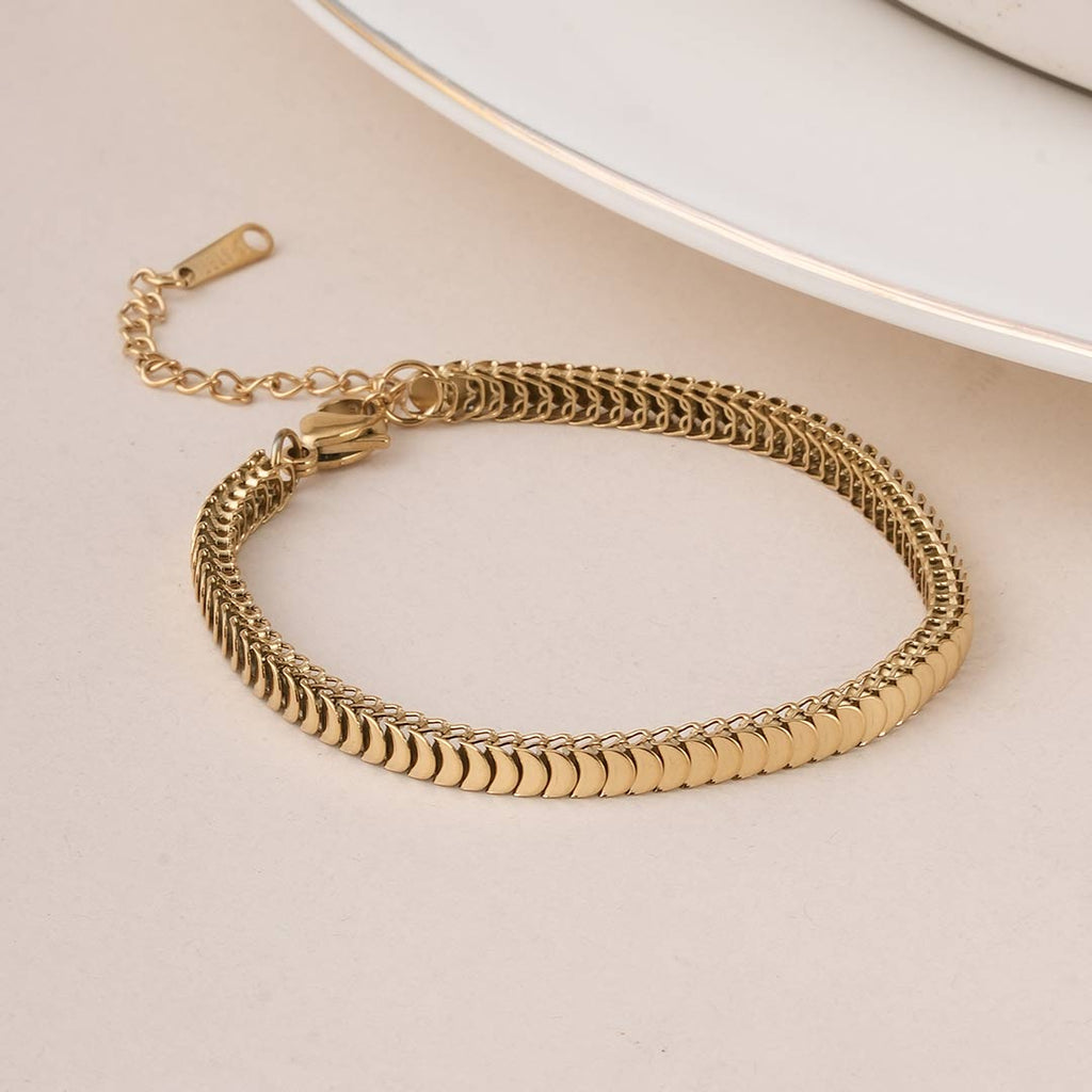 Classic Gold Snake Chain Bracelet