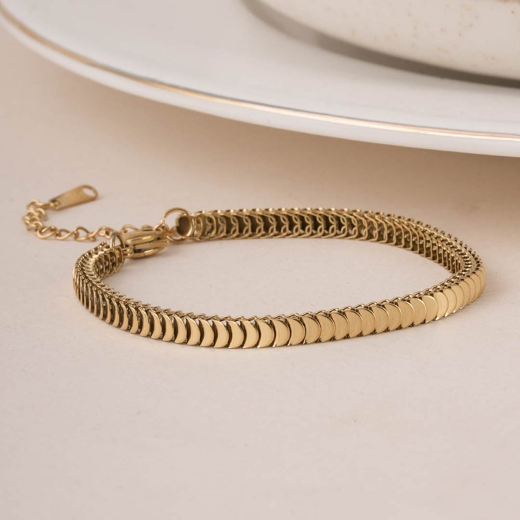 Classic Gold Snake Chain Bracelet