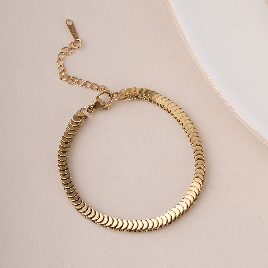 Classic Gold Snake Chain Bracelet
