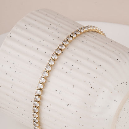Premium Oval Diamond Bracelet