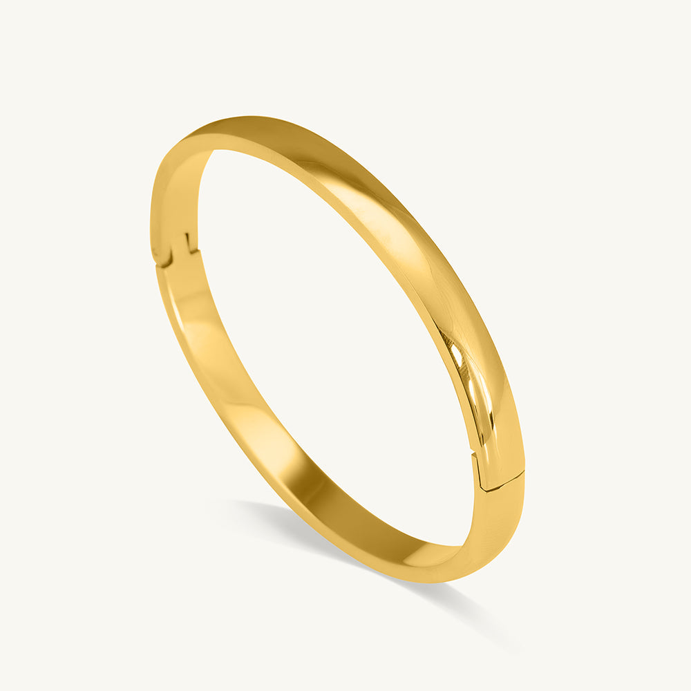 Classic Round Gold Bangle