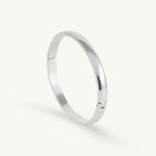 Classic Round Silver Bangle