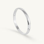 Classic Round Silver Bangle