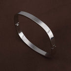 Classic Rectangle Silver Bangle