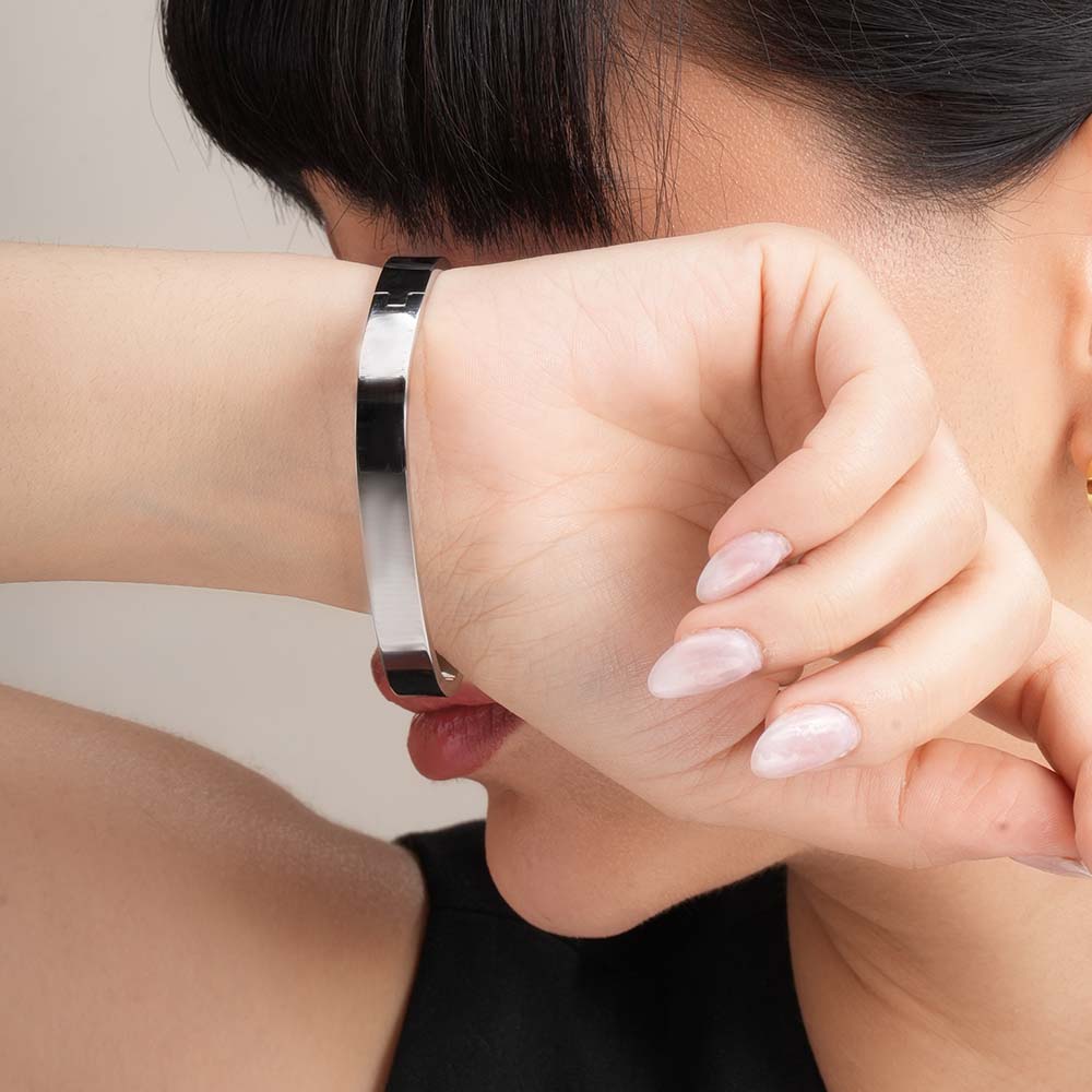 Classic Rectangle Silver Bangle