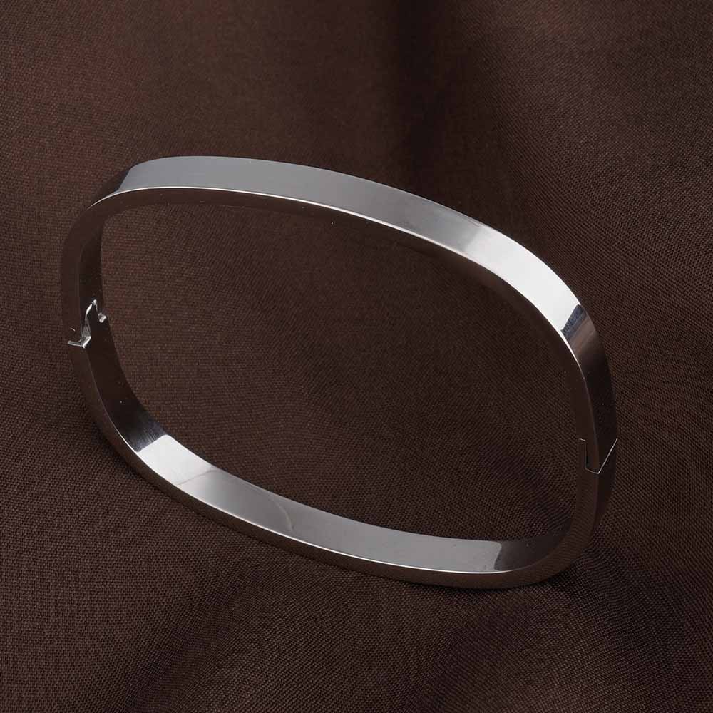 Classic Rectangle Silver Bangle
