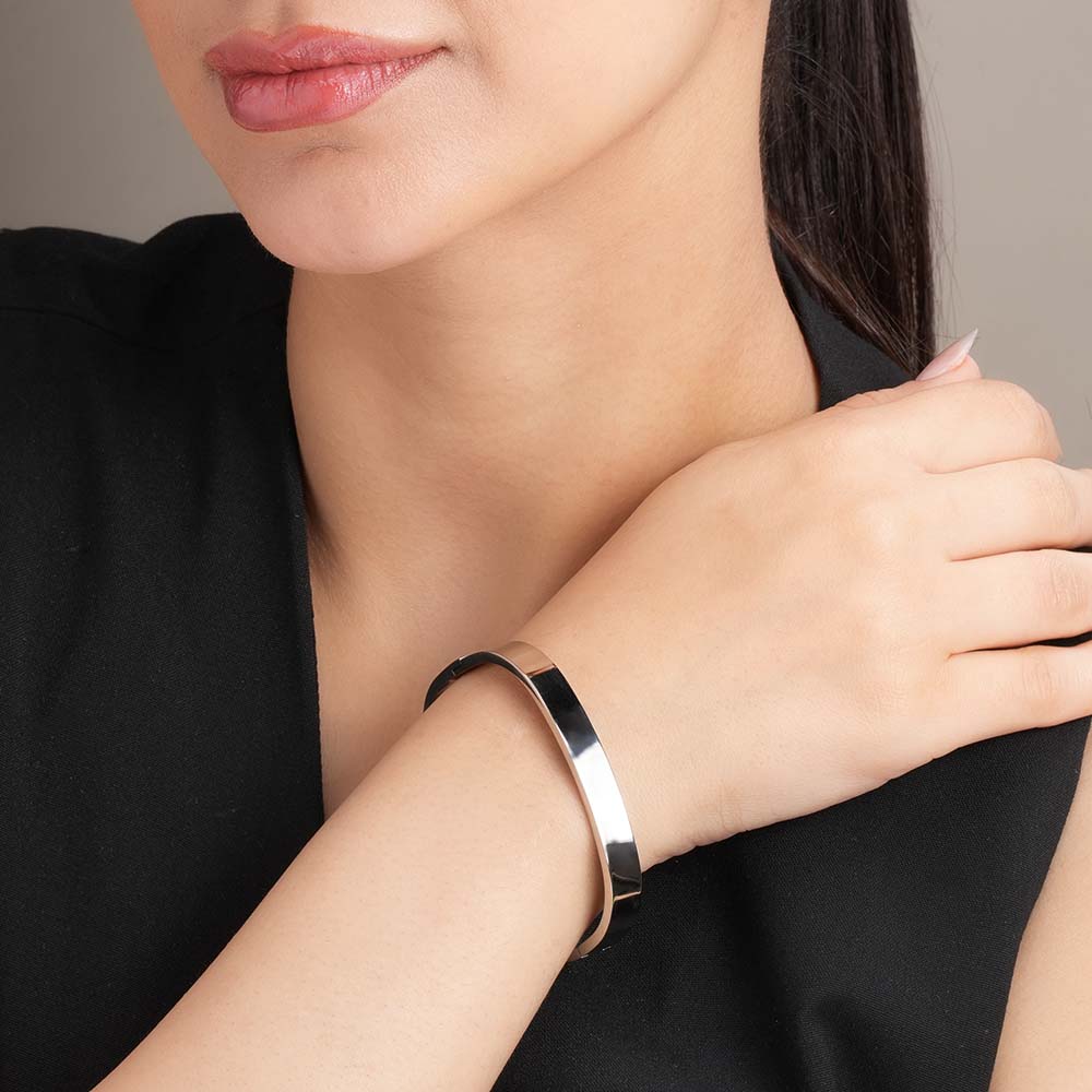 Classic Rectangle Silver Bangle