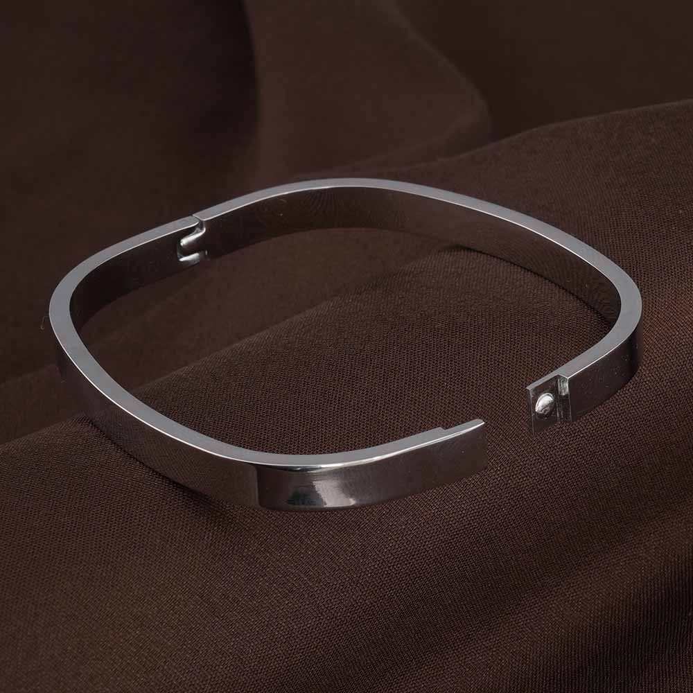 Classic Rectangle Silver Bangle