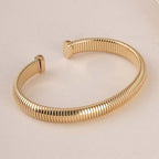 Chunky Ribbed Stretch Cuff Bracelet