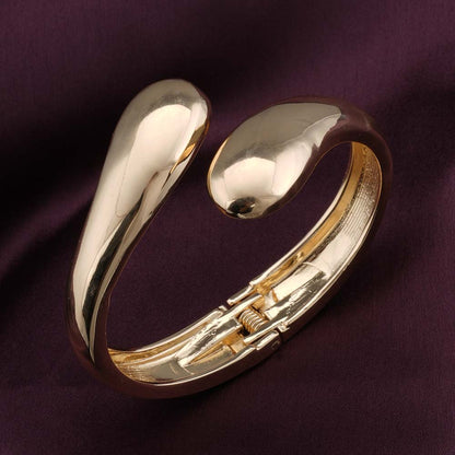 Gold Waterdrop Cuff Bracelet