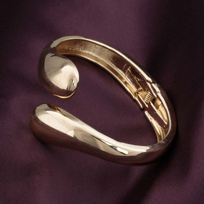 Gold Waterdrop Cuff Bracelet