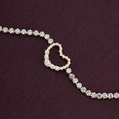 Heart Diamond Chain Bracelet