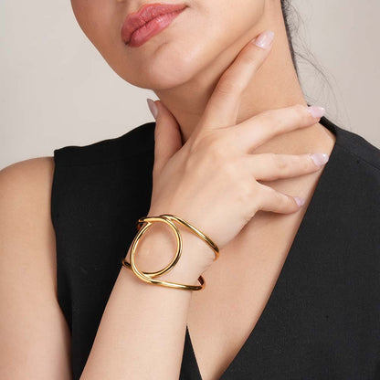 Modern Geometric Cuff Bracelet