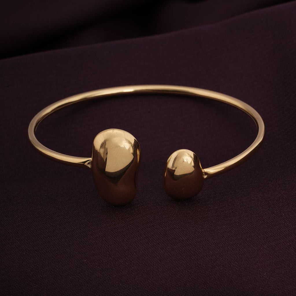 Classy Gold Bean Cuff Bracelet