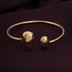 Classy Gold Bean Cuff Bracelet