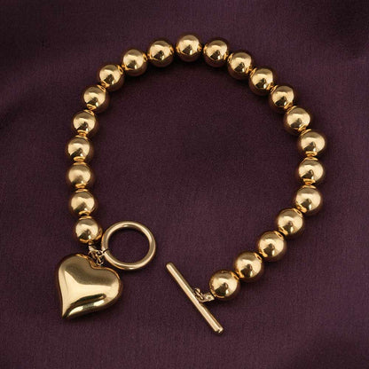 Golden Heartbeat Bracelet