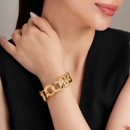 Statement Gold Cuff Bracelet
