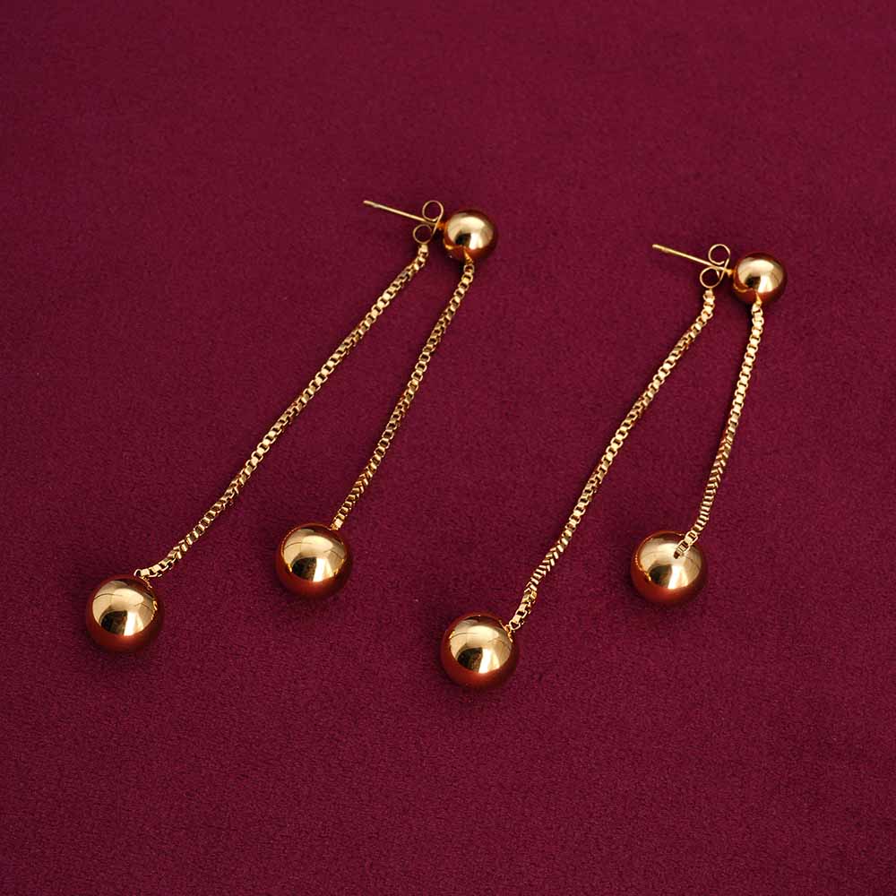 Front Rear Drop Earrings