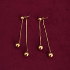 Front Rear Drop Earrings