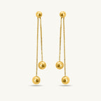 Front Rear Drop Earrings