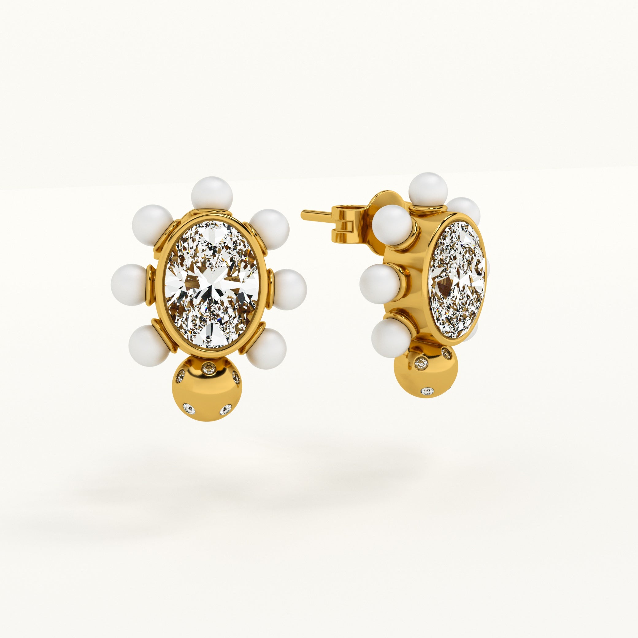 Dazzling Drizzle Stud Earrings