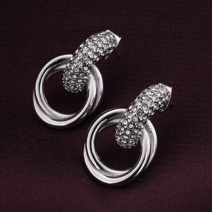 Urban Edge Silver Stud Earrings
