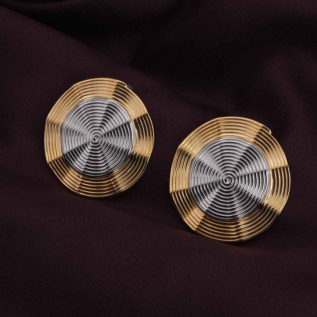 Circular Coils Stud Earrings