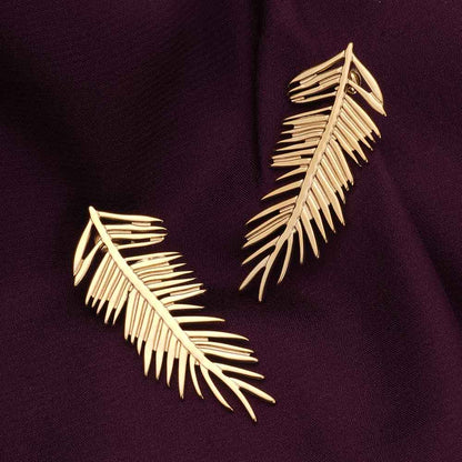 Palm Casting Drop Earrings