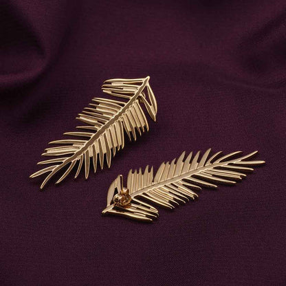 Palm Casting Drop Earrings