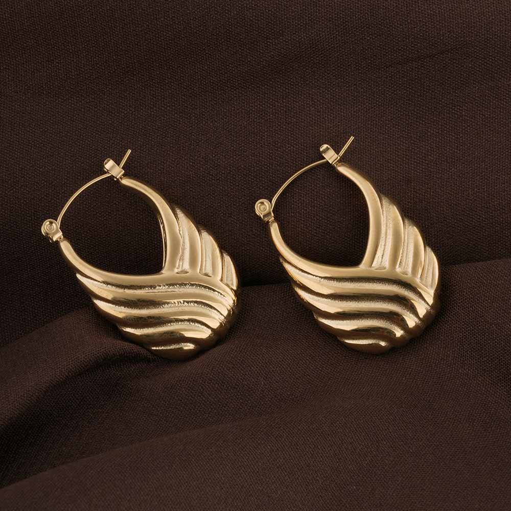 Boho Swirl Hoop Earring