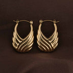 Boho Swirl Hoop Earring