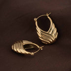 Boho Swirl Hoop Earring