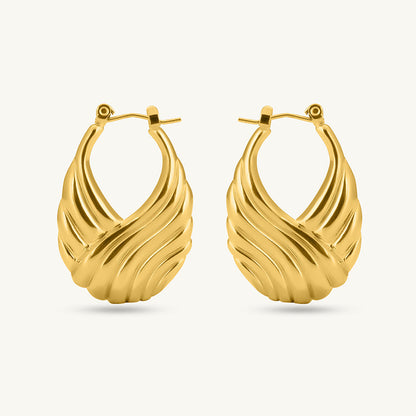 Boho Swirl Hoop Earring