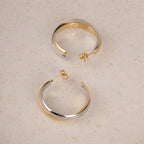 Double Layer C Hoop Earrings