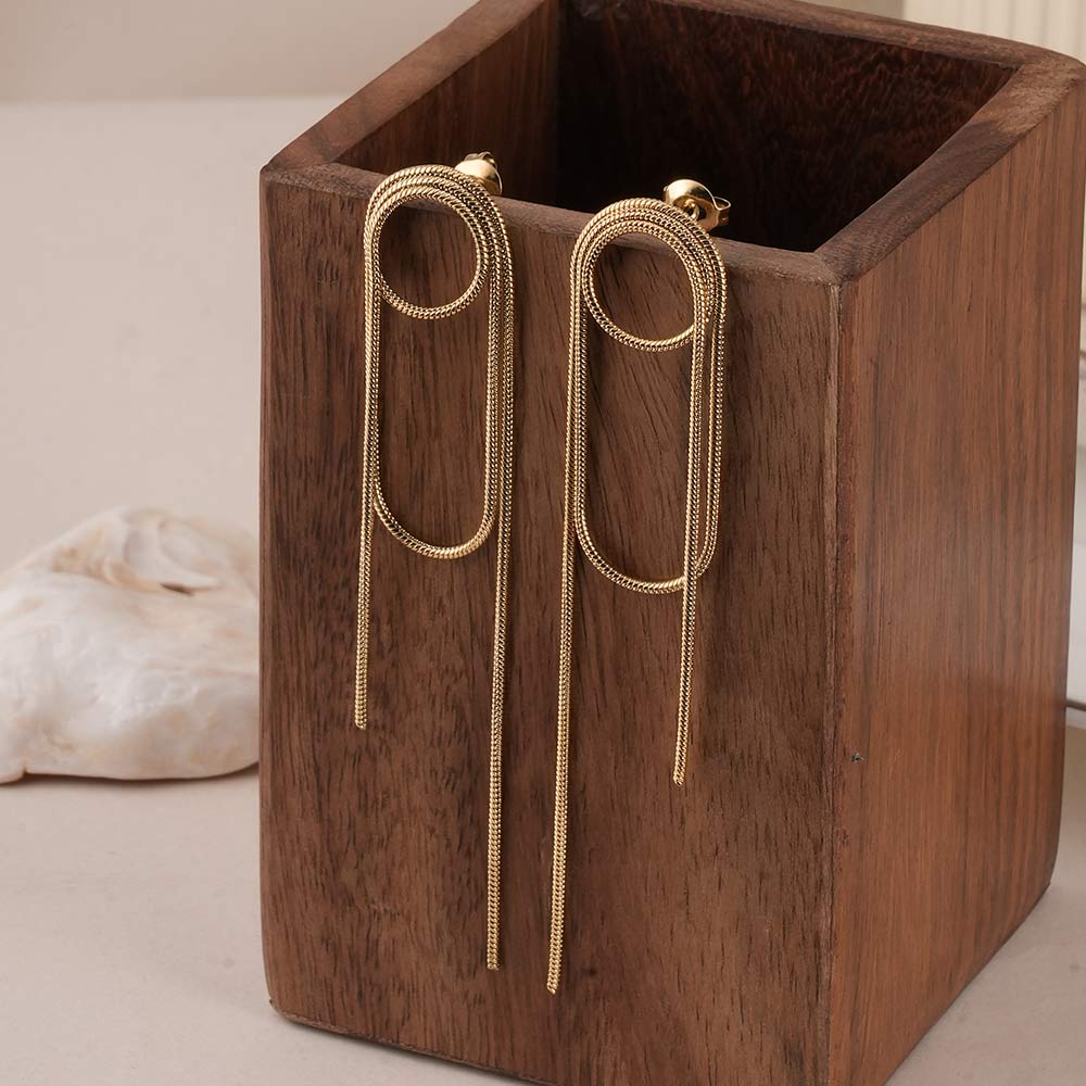 Golden Chain Earrings