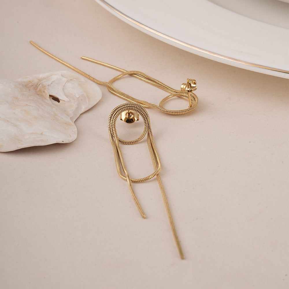 Golden Chain Earrings