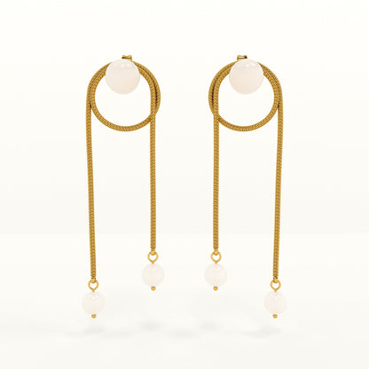 High Fashion Pearl Drop Earrings