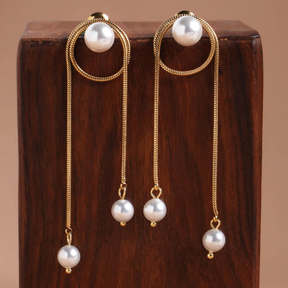 High Fashion Pearl Drop Earrings