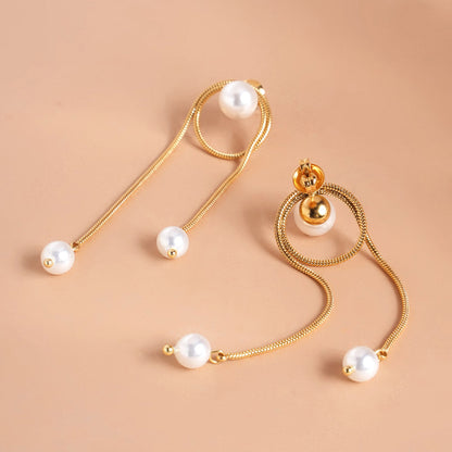 High Fashion Pearl Drop Earrings