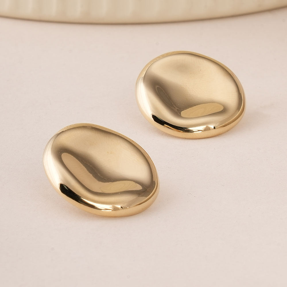 Classic Round Stud Earrings
